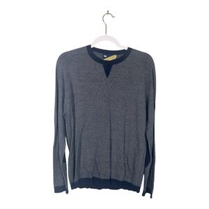 Onward Reserve Men's XL Blue & White Long-Sleeve Knit Sweater